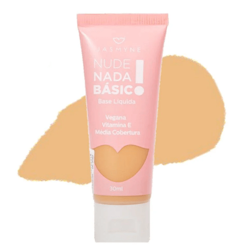Base Líquida Jasmyne Nude Nada Básico JS00058 - Cor 01 Cor:1 ;Tamanho:Único