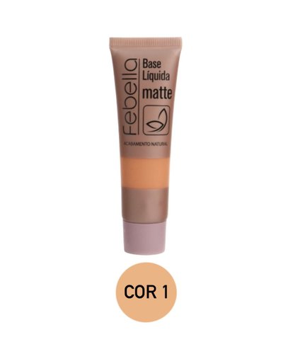 Base Liquida Matte Febella Smooth Feelling BB5041 - Cor 1 Cor:1 ;Tamanho:Único