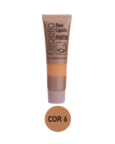 Base Liquida Matte Febella Smooth Feelling BB5041 - Cor 6 Cor:6;Tamanho:Único