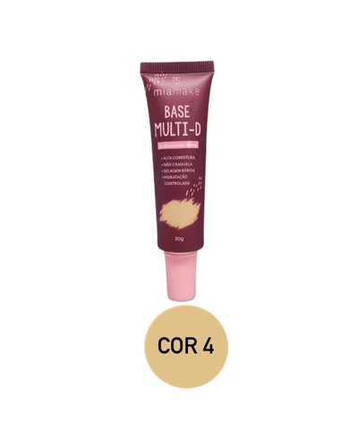 Base Liquida Matte Multi-D Mia Make 414 - Cor 4 Cor:4 ;Tamanho:Único