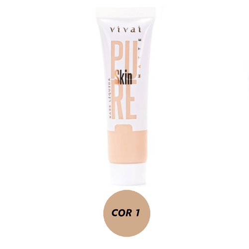 Base Liquida Matte Vivai Pure Skin 1108.1.1 - Cor 1
