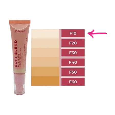 Base Líquida Ruby Rose Soft Blend  HB-M301 - F10