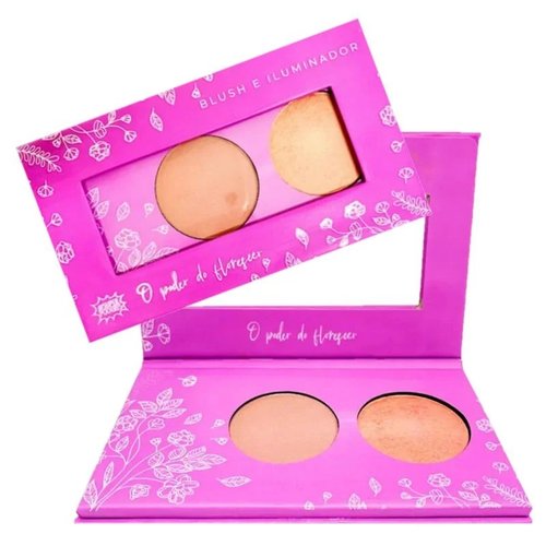 Blush e Iluminador Super Poderess o Poder do Florecer 02