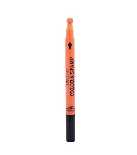 Caneta Delineadora Para Olhos Pink 21 Color & Stamp CS3895 - Laranja Cor:Laranja	;Tamanho:Único