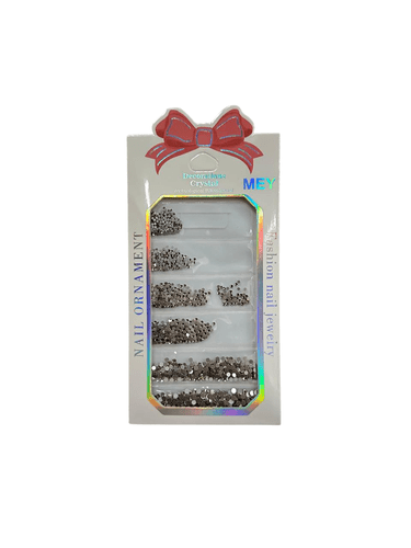 Cartela de Pedras Strass/Perolas Cor:Prata;Tamanho:Único