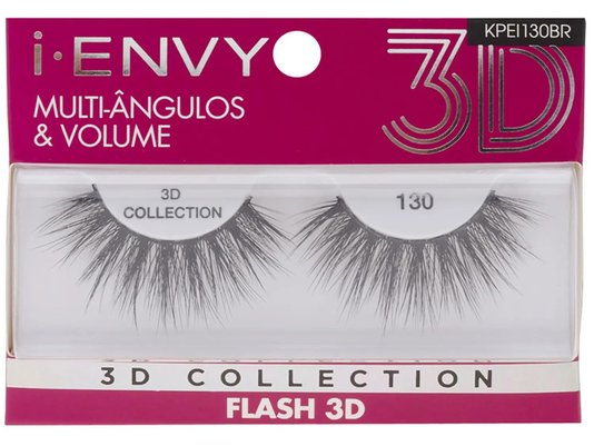 Cílios Postiços Kiss Flash 3D KPEI130BR - 130