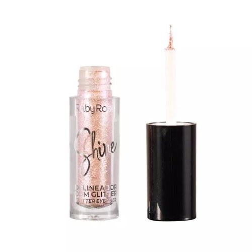Delineador Com Glitter Ruby Rose Shine HB-8416 -  Copper Spark