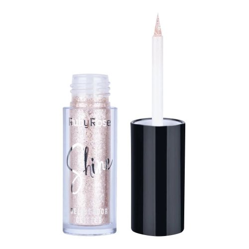 Delineador Com Glitter Ruby Rose Shine HB-8416 - Pearl Azure