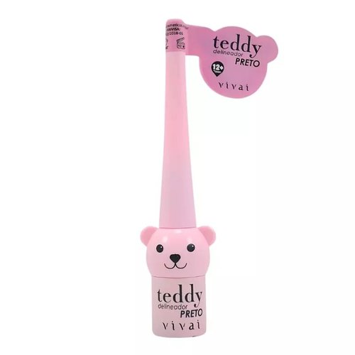 Delineador Líquido Preto Vivai Teddy 2209.1.1 Cor:Preto;Tamanho:Único