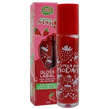 Gloss Labial Super Poderes Louca por Morango SP712-01