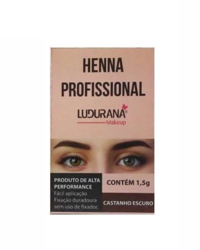 Henna Ludurana Castanho Escuro B00174 Cor:Único;Tamanho:Único