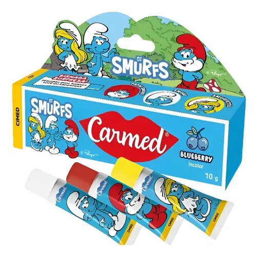 Hidratante Labial Carmed Os Smurfs
