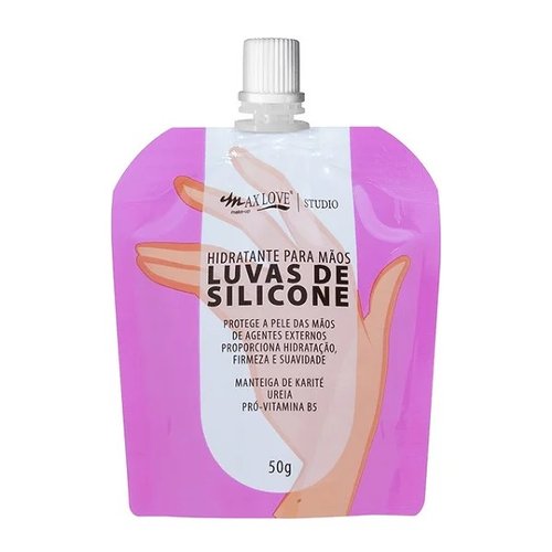 Hidratante para as Mãos Max Love Luvas de Silicone Pouchet Cor:Único;Tamanho:Único