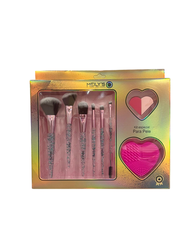 Kit Pincel Meilys com 10 MKP-708B Cor:Único;Tamanho:Único