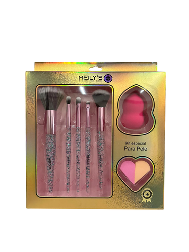 Kit Pincel Meilys com 8 MKP-707B Cor:Único;Tamanho:Único