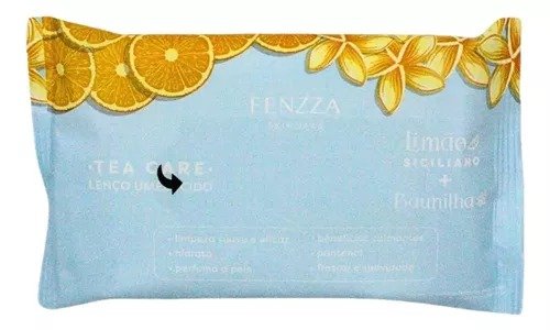 Lenço Umedecido Fenzza Limão Siciliano + Baunilha FZ50026 Cor:Único;Tamanho:Único