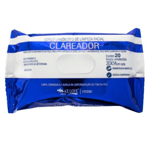 Lenço Umedecido Max Love Clareador Cor:Único;Tamanho:Único