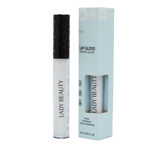 Lip Gloss Lady Beauty Snow Glow Maça LB-44 Cor:Dourado;Tamanho:Único