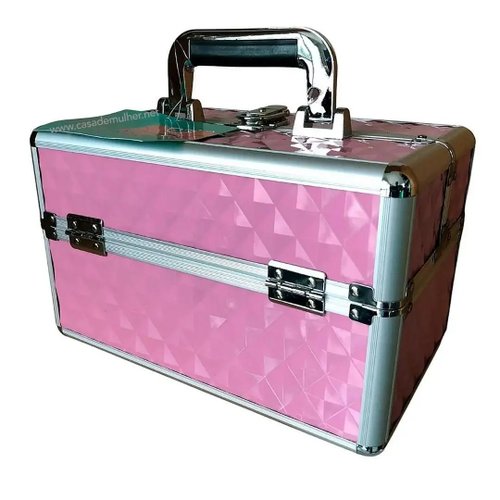 Maleta de Maquiagem Jasmyne JS06063 - Cor Rosa