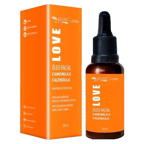 Óleo Facial Max Love Camomila e Calêndula Cor:Único;Tamanho:Único