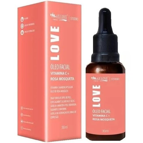 Óleo Facial  Max Love Vitamina C + Rosa Mosqueta