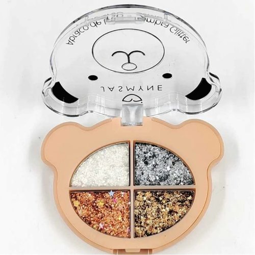 Paleta de Sombra Glitter Jasmyne 04 Cores JSJ06103 A