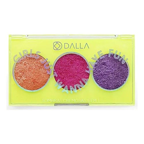 Paleta de Sombras 03 Cores Cremosa Dalla