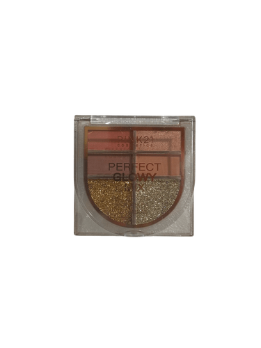 Paleta de Sombras 06 Cores Pink 21 Perfect Glowy Mix CS5363 - Cor 1