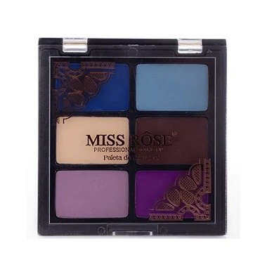 Paleta de Sombras Miss Rôse 6 Cores MR018 - Cor 01 Cor:1 ;Tamanho:Único