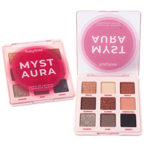 Paleta De Sombras Ruby Rose 9 Cores Myst Aura  HB-E2203