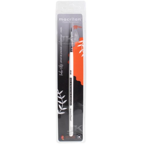 Pincel Macrilan White de Precisão para Delinear Médio W145 Cor:Único;Tamanho:Único