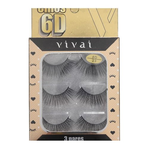 Trio Cílios Postiços Vivai 4017.1.1 Cor:Preto;Tamanho:Único