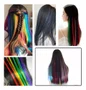 Aplique de Cabelo Colorido Cor:Único;Tamanho:Único