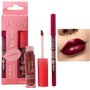 O Kit Contorno Labial + Lip Oil Lip Care Fenzza FZ22023 - Cor Wine Cor:Único;Tamanho:Único