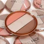 Trio de Blush, Iluminador e Contorno Multi Face Vivai 1072.1.1
